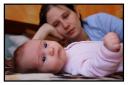 Oana Maria wondering why is her mommy so tired…