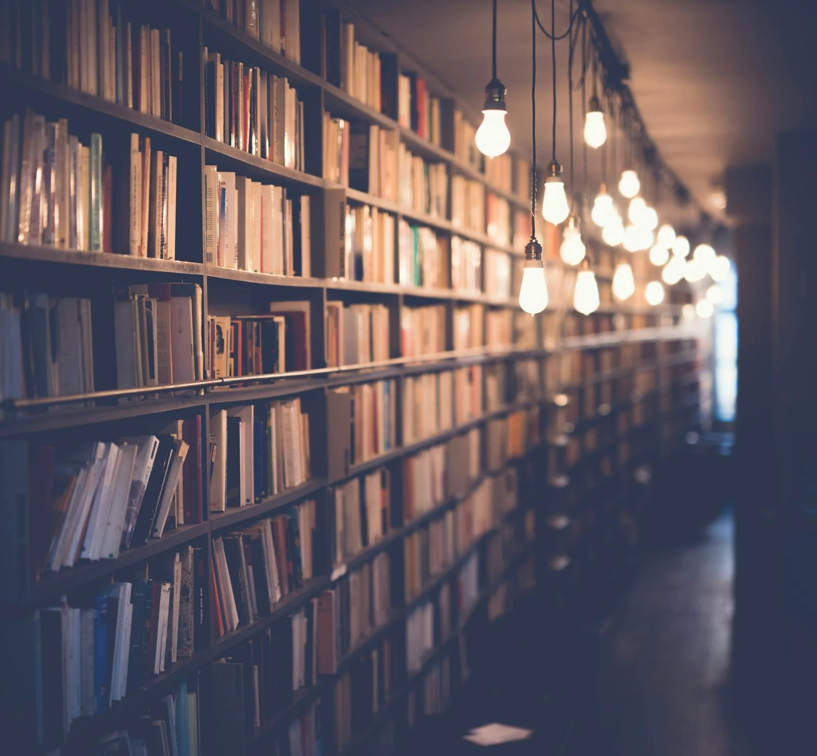 Book Shelves in a Library